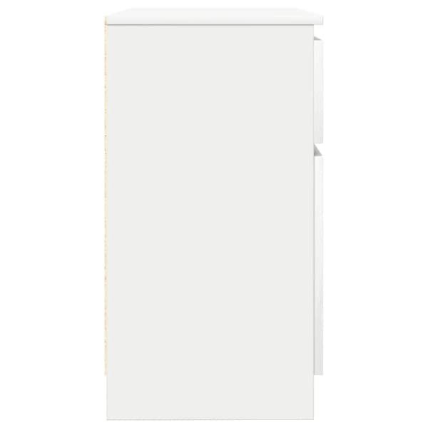 vidaXL Senkki laatikolla valkoinen 71x35x65 cm tekninen puu