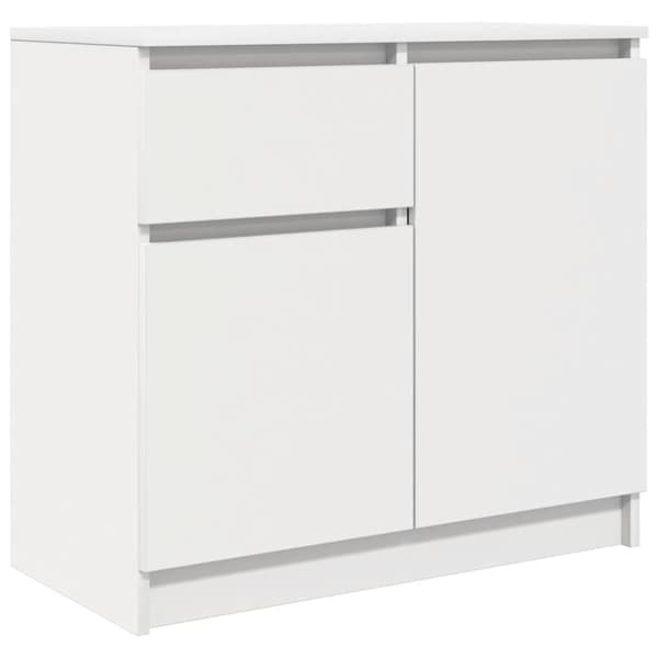 vidaXL Senkki laatikolla valkoinen 71x35x65 cm tekninen puu
