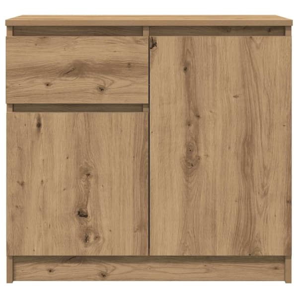 vidaXL Senkki laatikolla artisaanitammi 71x35x65 cm tekninen puu
