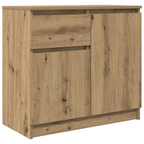vidaXL Senkki laatikolla artisaanitammi 71x35x65 cm tekninen puu