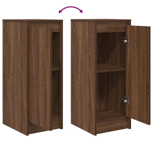 vidaXL Senkki ruskea tammi 29,5x34x76 cm tekninen puu