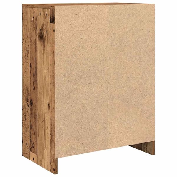 vidaXL skænk 57x34x76 cm konstrueret træ antikt træ