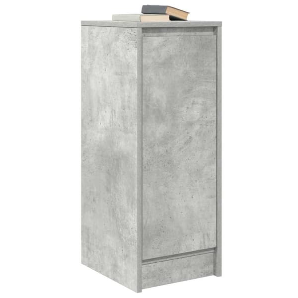 vidaXL Skjenk betonggrå 29,5x34x76 cm konstruert tre