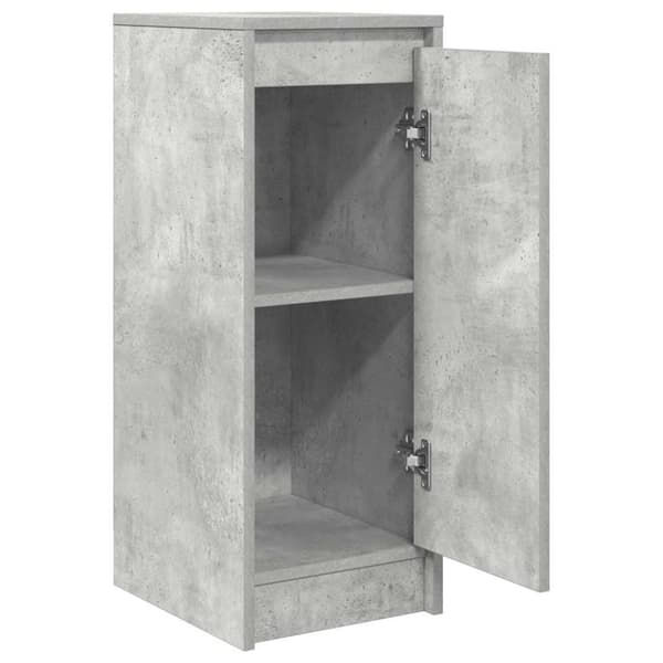 vidaXL Skjenk betonggrå 29,5x34x76 cm konstruert tre