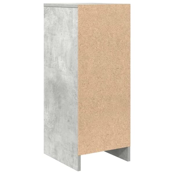 vidaXL Skjenk betonggrå 29,5x34x76 cm konstruert tre