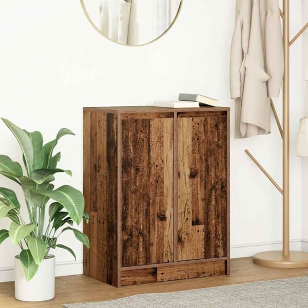 vidaXL Skjenk gammelt tre 57x34x76 cm konstruert tre