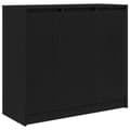Miniatyrbilde 3 av 11: vidaXL Skjenk svart eik 85x34x76 cm konstruert tre
