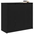 Miniatyrbilde 5 av 11: vidaXL Skjenk svart eik 85x34x76 cm konstruert tre