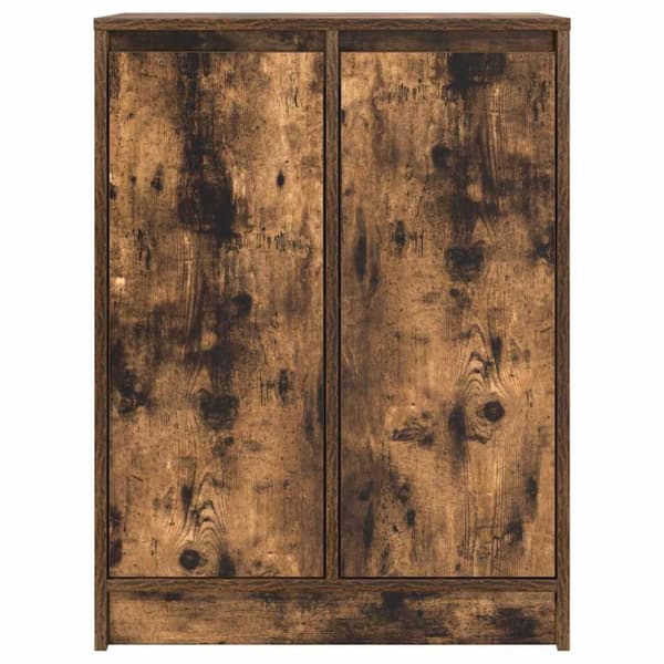vidaXL Skänk rökt ek 57x34x76 cm konstruerat trä