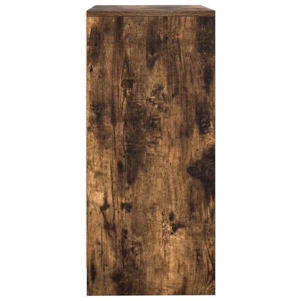 vidaXL Skänk rökt ek 57x34x76 cm konstruerat trä
