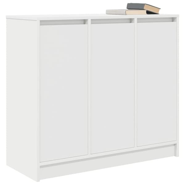 vidaXL Skänk vit 85x34x76 cm konstruerat trä
