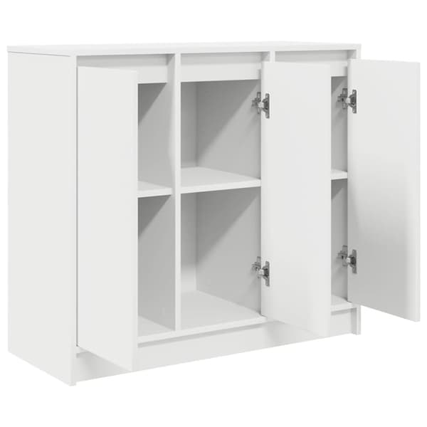 vidaXL Skänk vit 85x34x76 cm konstruerat trä