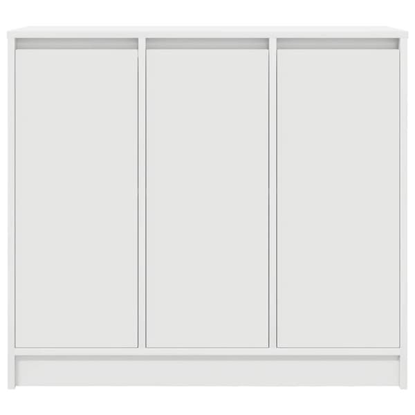 vidaXL Skänk vit 85x34x76 cm konstruerat trä