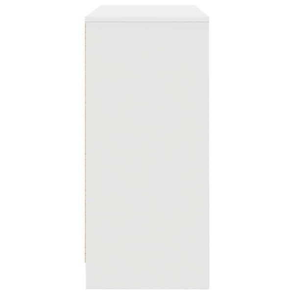 vidaXL Skänk vit 85x34x76 cm konstruerat trä