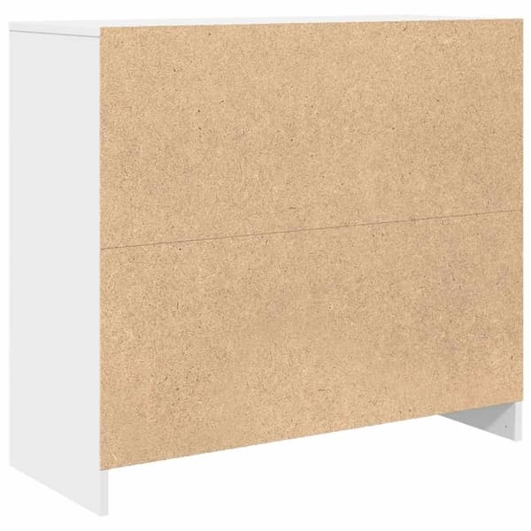 vidaXL Skänk vit 85x34x76 cm konstruerat trä