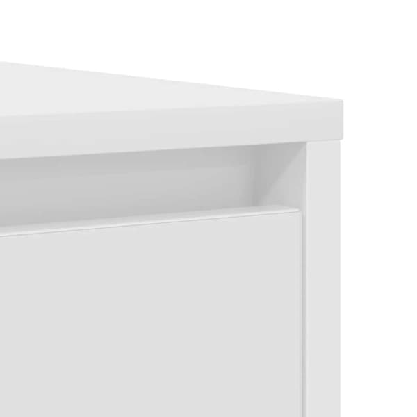 vidaXL Skänk vit 85x34x76 cm konstruerat trä