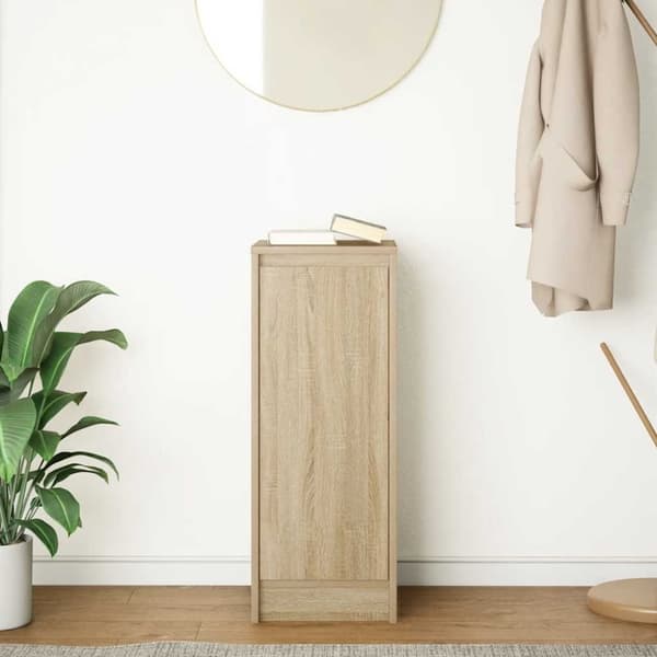 vidaXL Skjenk sonoma eik 29,5x34x76 cm konstruert tre