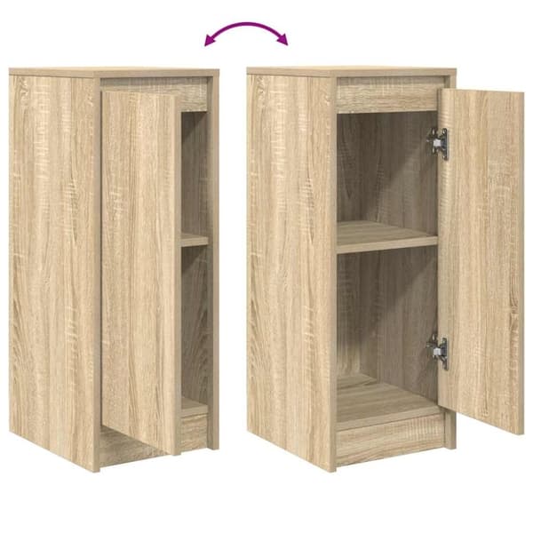 vidaXL Skjenk sonoma eik 29,5x34x76 cm konstruert tre