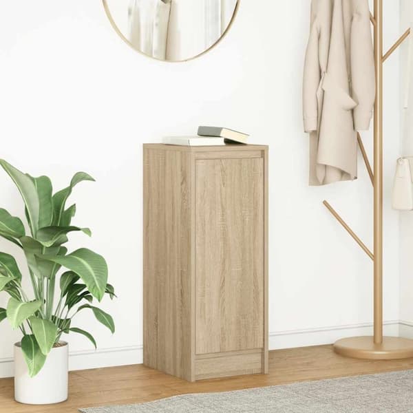 vidaXL Skjenk sonoma eik 29,5x34x76 cm konstruert tre