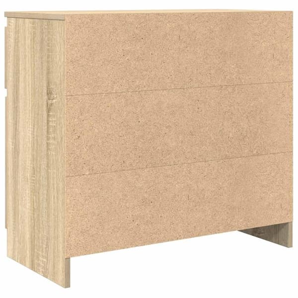 vidaXL Skjenk med skuff sonoma eik 71x35x65 cm konstruert tre