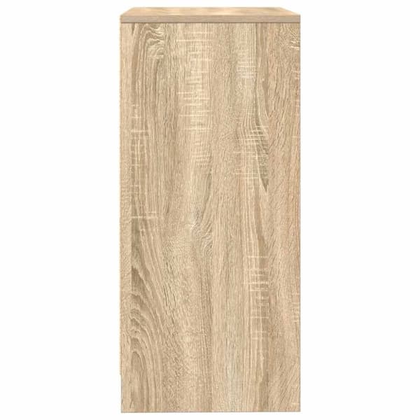 vidaXL Skjenk sonoma eik 57x34x76 cm konstruert tre
