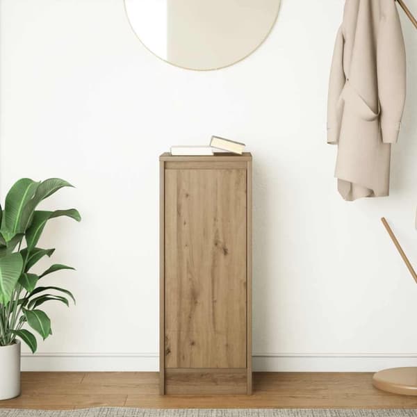 vidaXL Skjenk artisan eik 29,5x34x76 cm konstruert tre