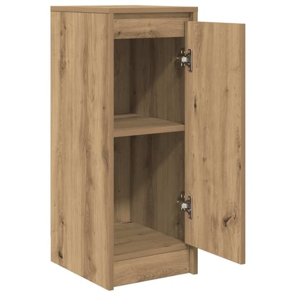 vidaXL Skjenk artisan eik 29,5x34x76 cm konstruert tre