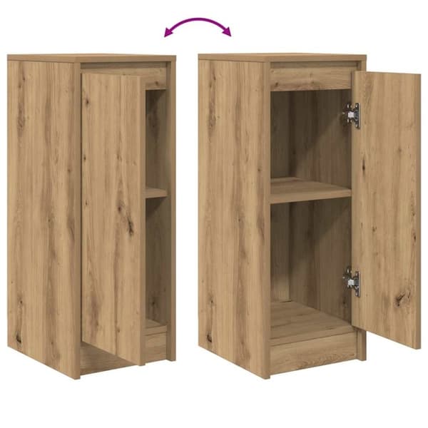 vidaXL Skjenk artisan eik 29,5x34x76 cm konstruert tre