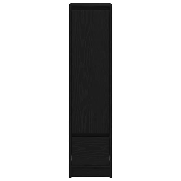 vidaXL Høybord svart eik 29,5x34x119,5 cm konstruert tre