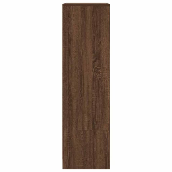 vidaXL Kaappi laatikolla ruskea tammi 55,5x34x119,5 cm tekninen puu