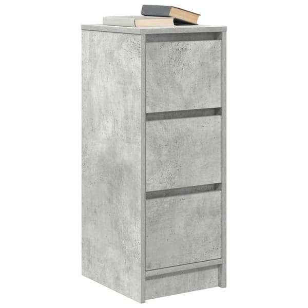 vidaXL Senkki betoninharmaa 29,5x34x76 cm tekninen puu