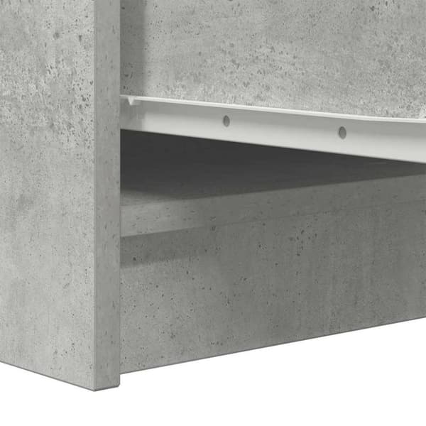 vidaXL Senkki betoninharmaa 29,5x34x76 cm tekninen puu