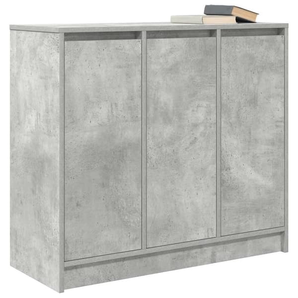 vidaXL Senkki betoninharmaa 85x34x76 cm tekninen puu