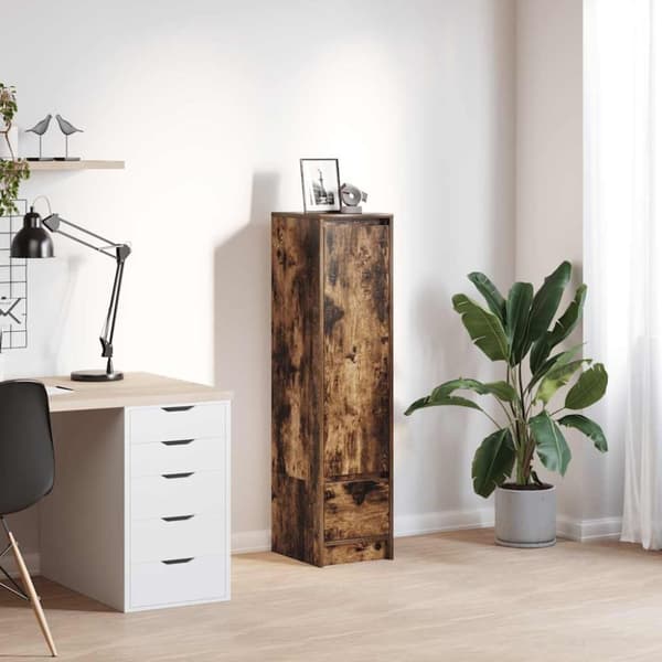 vidaXL Kaappi savutammi 29,5x34x119,5 cm tekninen puu