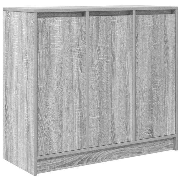 vidaXL skænk 85x34x76 cm konstrueret træ grå sonoma-eg