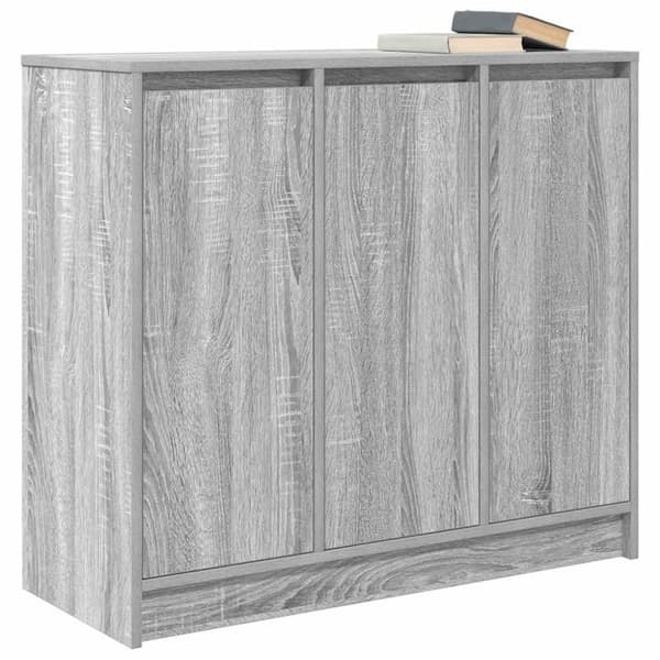 vidaXL skænk 85x34x76 cm konstrueret træ grå sonoma-eg