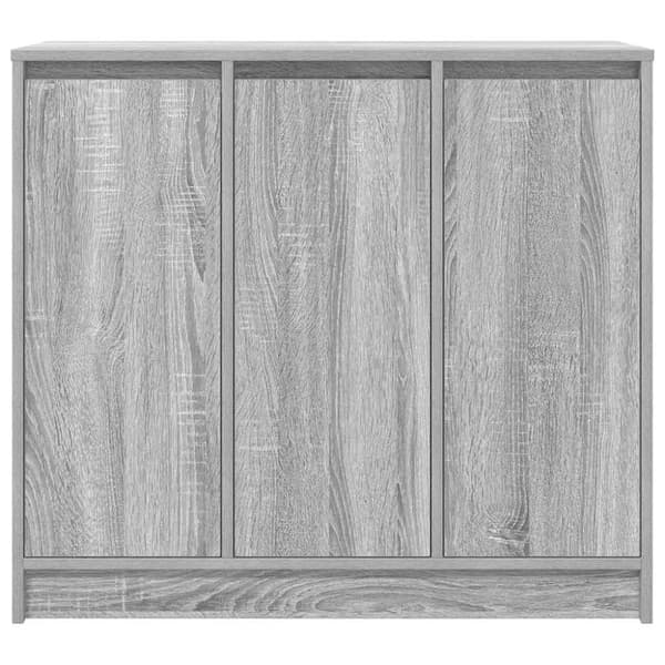 vidaXL skænk 85x34x76 cm konstrueret træ grå sonoma-eg
