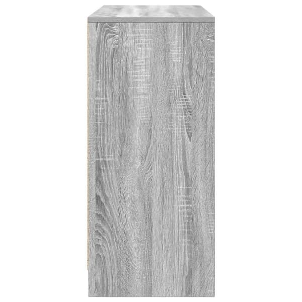 vidaXL skænk 85x34x76 cm konstrueret træ grå sonoma-eg