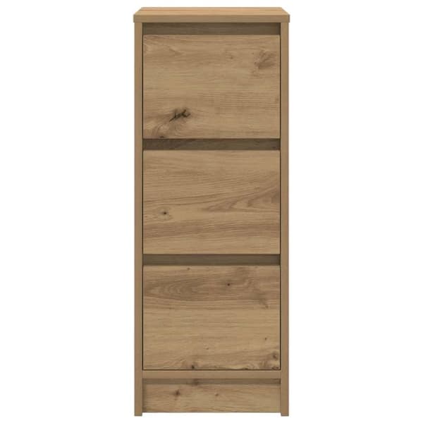 vidaXL skænk 29,5x34x76 cm konstrueret træ kunsteg