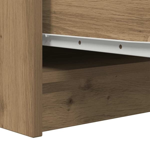 vidaXL skænk 29,5x34x76 cm konstrueret træ kunsteg