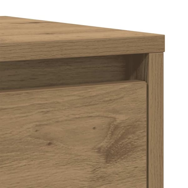 vidaXL skænk 29,5x34x76 cm konstrueret træ kunsteg