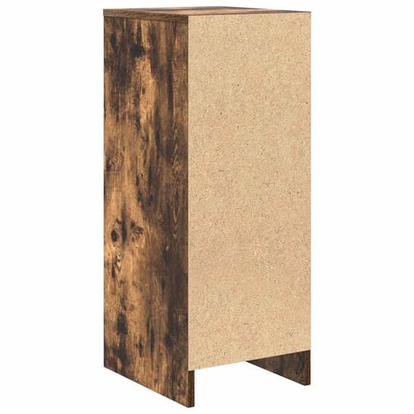 vidaXL skænk 29,5x34x76 cm konstrueret træ røget egetræsfarve