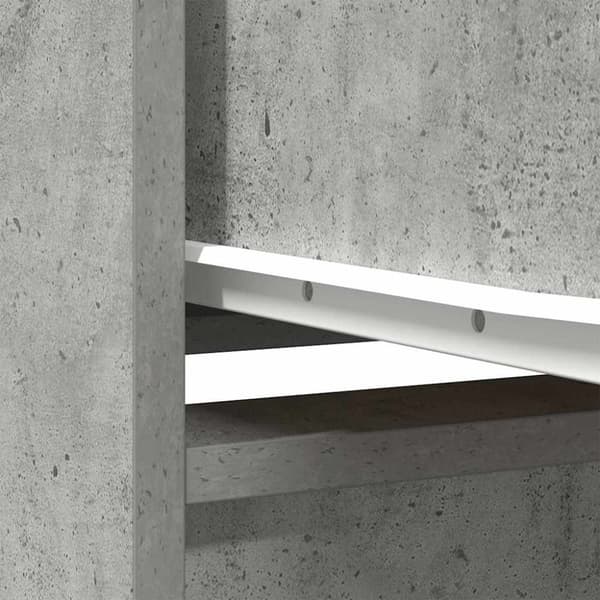 vidaXL skab med skuffe 55,5x34x119,5 cm konstrueret træ betongrå
