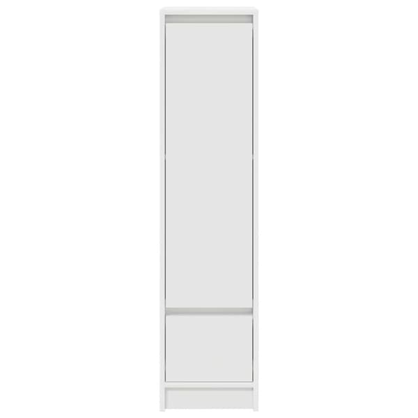 vidaXL højskab 29,5x34x119,5 cm konstrueret træ hvid