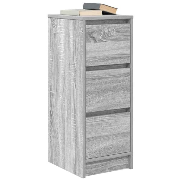 vidaXL Senkki harmaa Sonoma 29,5x34x76 cm tekninen puu