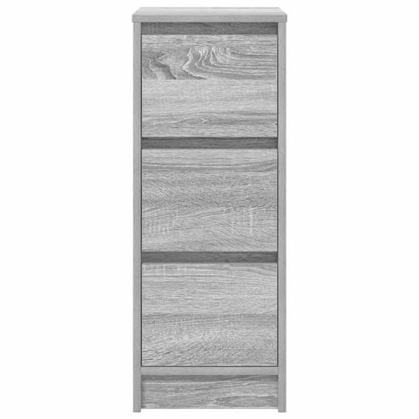 vidaXL Senkki harmaa Sonoma 29,5x34x76 cm tekninen puu