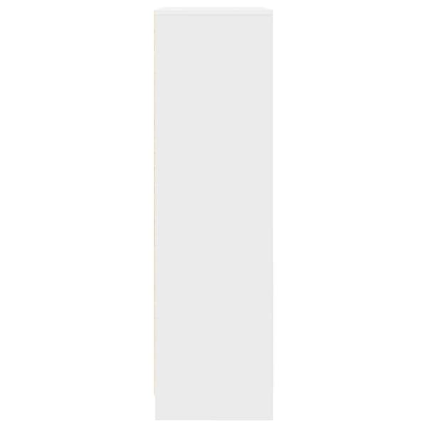 vidaXL Skap med skuff hvit 55,5x34x119,5 cm konstruert tre