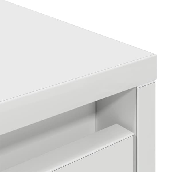 vidaXL Skap med skuff hvit 55,5x34x119,5 cm konstruert tre