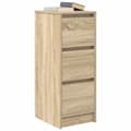 Miniatyrbilde 5 av 11: vidaXL Skjenk sonoma eik 29,5x34x76 cm konstruert tre