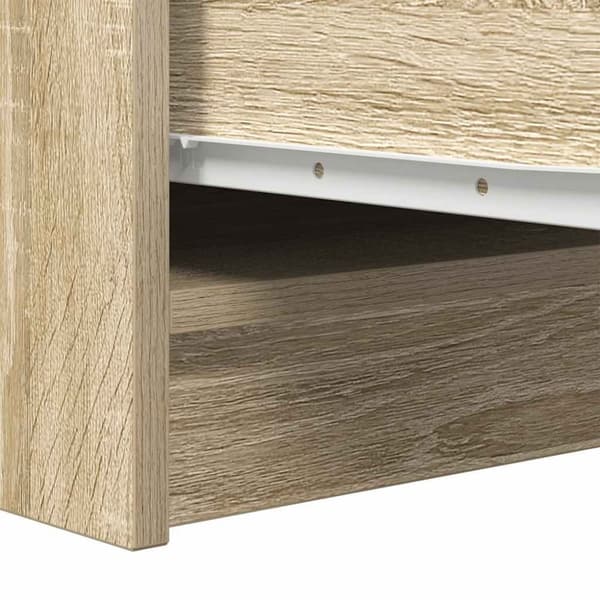 vidaXL Skjenk sonoma eik 29,5x34x76 cm konstruert tre
